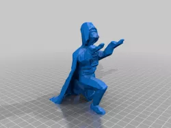 Supportless Low Poly Darth Vader Pen Holder