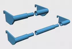 Toilet paper holder for radiator