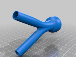 Trumpet mouthpiece double exit