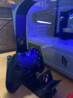 Xbox controller and headphones stand