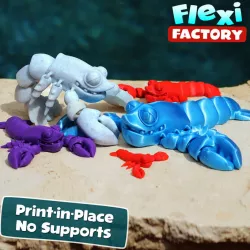 $1.25CUTE FLEXI PRINT-IN-PLACE Lobster