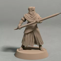 $1.99Night’s Cult soldier with spear pose 2 miniature – STL file