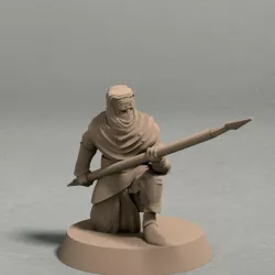 $1.99Night’s Cult soldier with spear pose 3 miniature – STL file