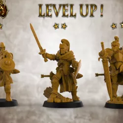 $12.00Level Up Paladins - Male (3x modular 32mm scale miniatures) PRESUPPORTED