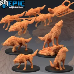 $14.90Winter Wolf Set / Dire Wolf Sled / Forest Monster Encounter Collection