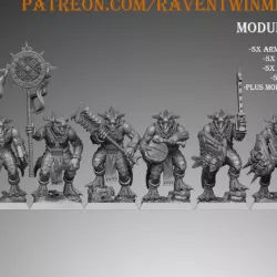 $15.00MODULAR SAURUS WARRIORS WITH SWORD AND SPEAR