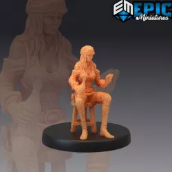 $2.90Pirate Gunner Gambling / Corsair Female Sitting