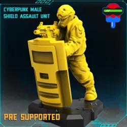 $2.99CYBERPUNK MALE SHIELD ASSAULT UNIT