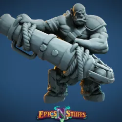 $2.99Orc Cannoneer Miniature - pre-supported