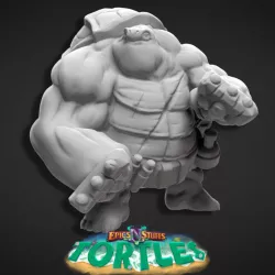 $2.99Tortle Brawler Miniature - Pre-Supported