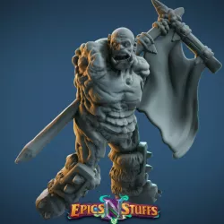 $2.99Undead Orc 02 Miniature - pre-supported