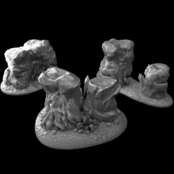 $3.003 Rocks that serve as a cover for medieval fantasy scenery