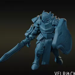 $3.00Templar Knight with Sword and Shield