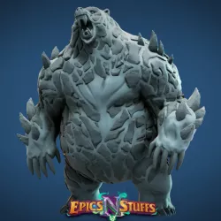 $3.49Magma Bear Miniature - pre-supported