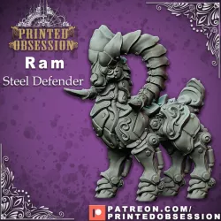 $3.50Ram - Steel Defender - Familar - 32mm Scale - D&D
