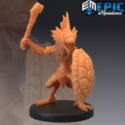 $3.90Fish-Folk Club & Shield Warrior / Men-Fish / Sahuagin
