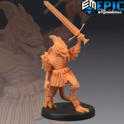 $3.90Lizardfolk Sword Warrior / Reptile Soldier
