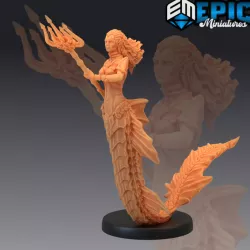 $3.90Siren Warrior / Mermaid with Trident / Merfolk