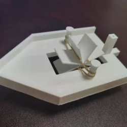 3D Printed Paddle and Balloon Powered Boat.