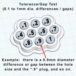 3D Printer Tolerance - Gap Test