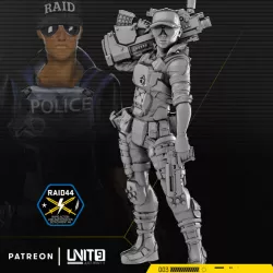 $4.99Cyberpunk police officer Lt. Justine Clevel