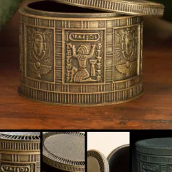 $5.00Egyptian Trinket Box (round)