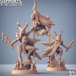 $5.00Ishtarra the Plague Queen - Plague-Mine Kobolds Beauty (Fantasy Pinup)