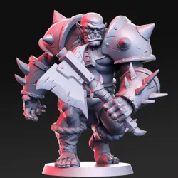 $5.00Orktar- Orc Chieftain- 32mm - DnD -