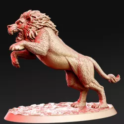 $5.00Raios- Lion Gladiator - 32mm - DnD