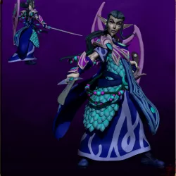 $5.00Siln Tanadu Moon Elf Cleric tabletop miniature 32mm Perfect for D&D, Pathfinder and Tabletop RPG's