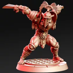 $5.00Wolverios - Berserker Gladiator - 32mm - DnD
