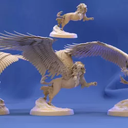 $5.99Celestial Lion Attacking, Pose #2