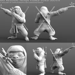 $5.99Ninja Three-Toed-Sloth