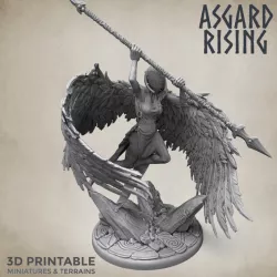 $6.00Winged Valkyrie #2 Geirahod – “Spear Fight” with and without Wings PRESUPPORTED