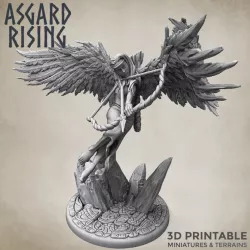$6.00Winged Valkyrie #3 Hlokk – “Sound of Battle” with and without Wings PRESUPPORTED