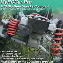 $6.84MyRCCar 1/10 Big Bore Shocks Complete, 55-110mm 12 different sizes RC Car Shocks