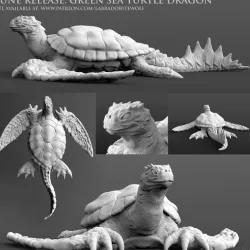 $7.50Green Sea Turtle Dragon