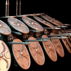 $7.99Auxilia Spearmen on foot - LEGIO IX HISPANA - Cursed Legion of Moloch