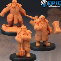 $8.90Nordic Dwarf Set / Armored Cleric Warrior Guard Collection