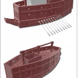 $9.95Japanese Sengoku-era or seki bune ship (stl file)