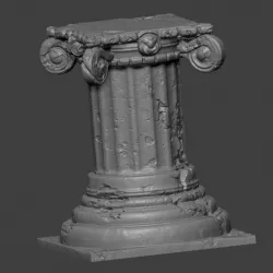 Ancient Pillar - Decorative Plinth for Terrain or Mini base
