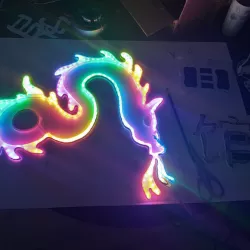 Blade runner neon dragon.