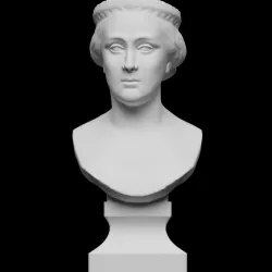 Bust of the Princess Mathilde with a Golden Crown