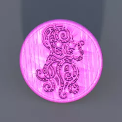 Celtic octopus drinkcoaster