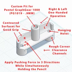 Center Scriber Line Tool - One-Handed (R&L) - for GraphGear 1000