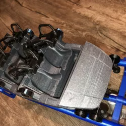classic roller coaster train