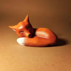 Cute Sleeping Fox