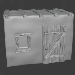 Desert Building scale 6mm testprint stl Kickstarter