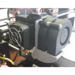 Dual fan duct for Tronxy/Zonestar P802M for powerful airflow