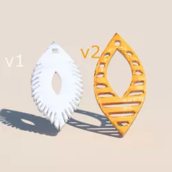 Earrings set: 'chique' (two files!)